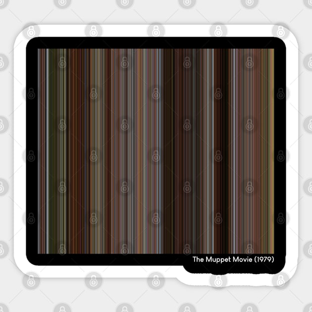 The Muppet Movie (1979) - Every Frame of the Movie // Dark Variant Sticker by ColorofCinema